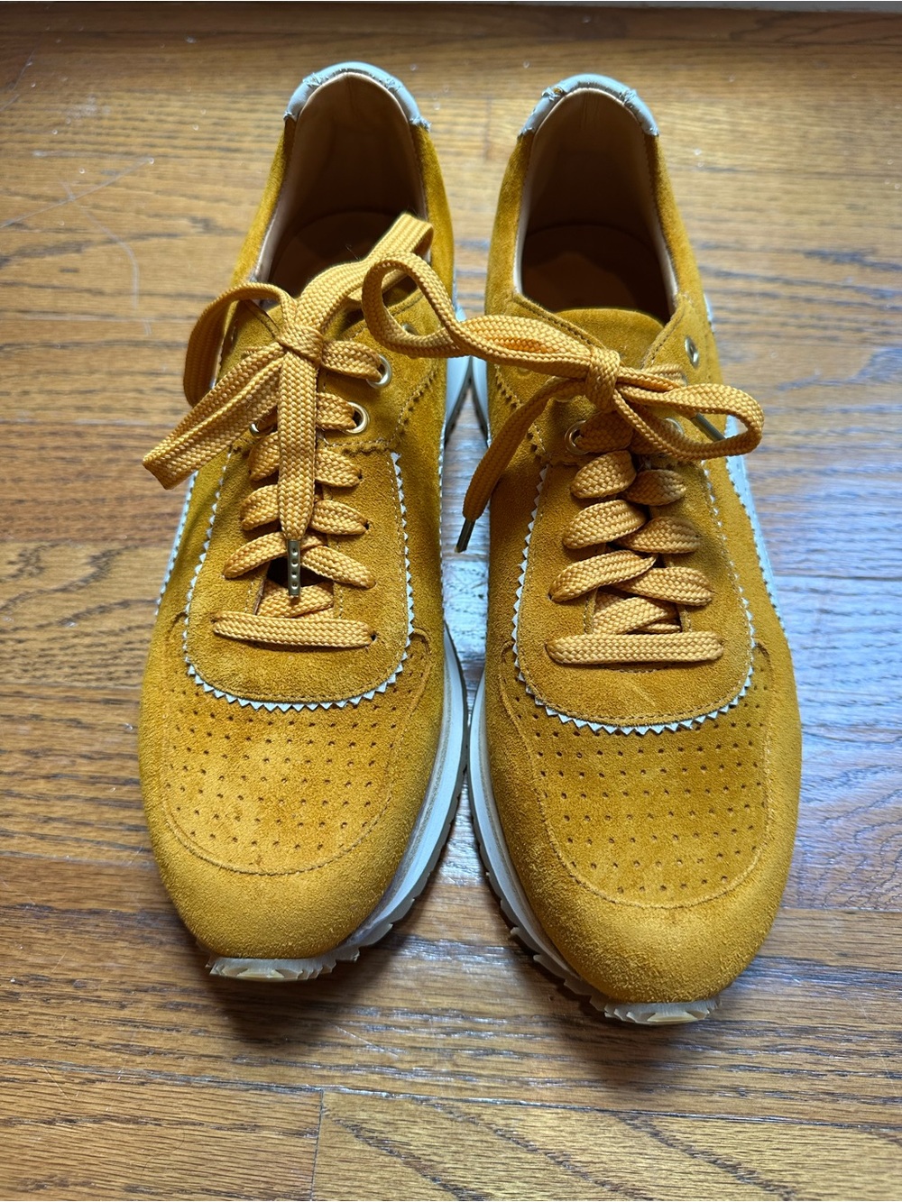 Office of Angela Scott Remi Sneaker yellow and white size 39